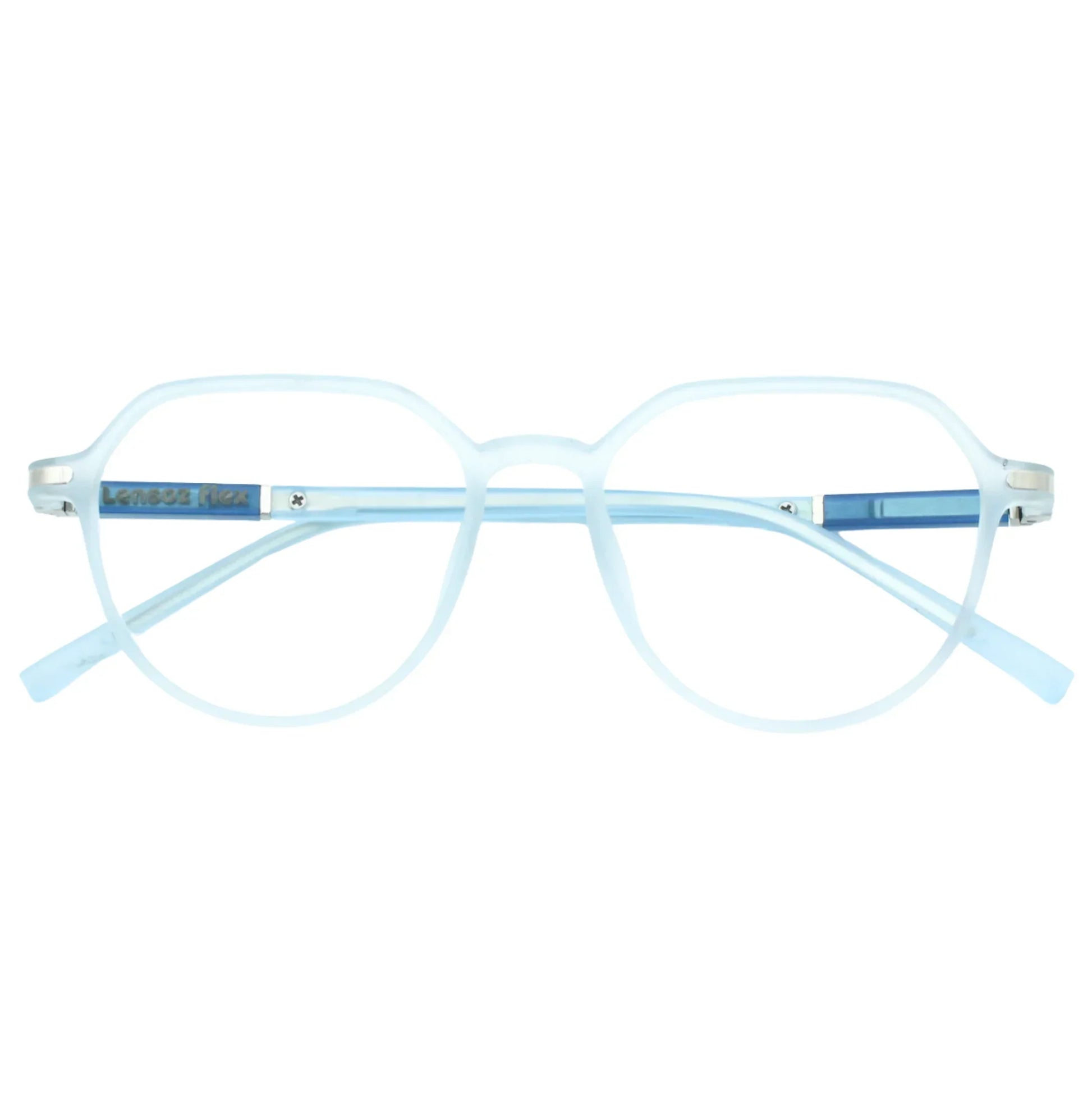 Flex Geometric O Blue Cut Computer Glasses – Men | Lensoz - Lensoz.com