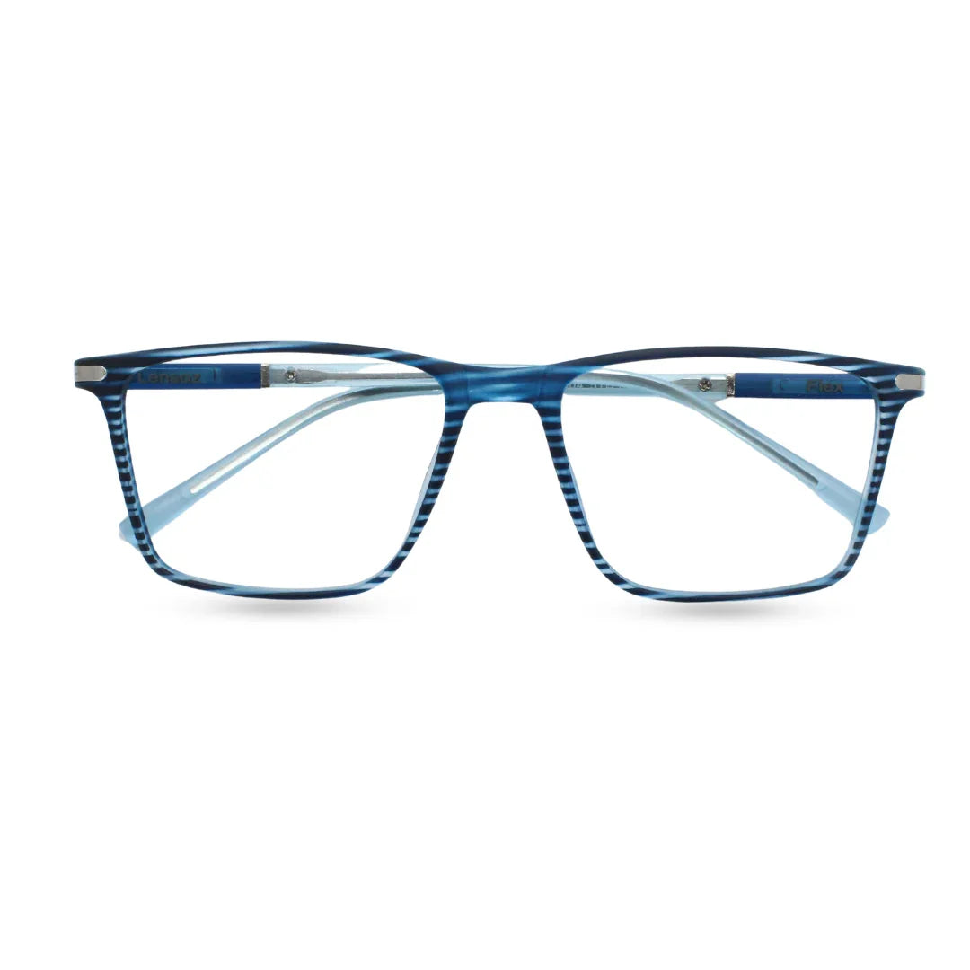 Lensoz Flex Rectangle Z Blue Cut Computer Glasses - Lensoz.com