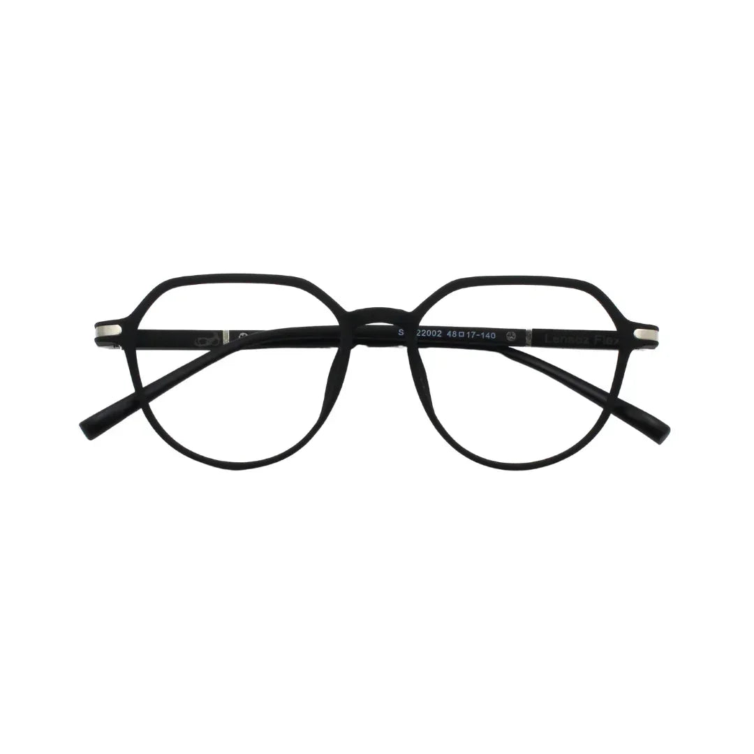 Flex Geometric O Blue Cut Computer Glasses – Men | Lensoz - Lensoz.com