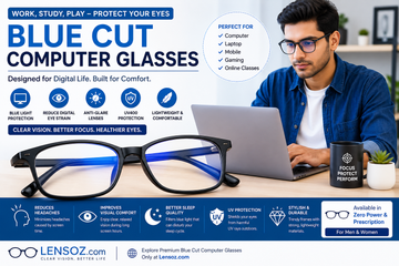 Blue cut computer glasses