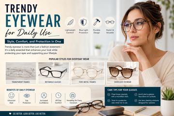 Trendy Eyewear for Daily Use: Style, Comfort, and Protection in One
