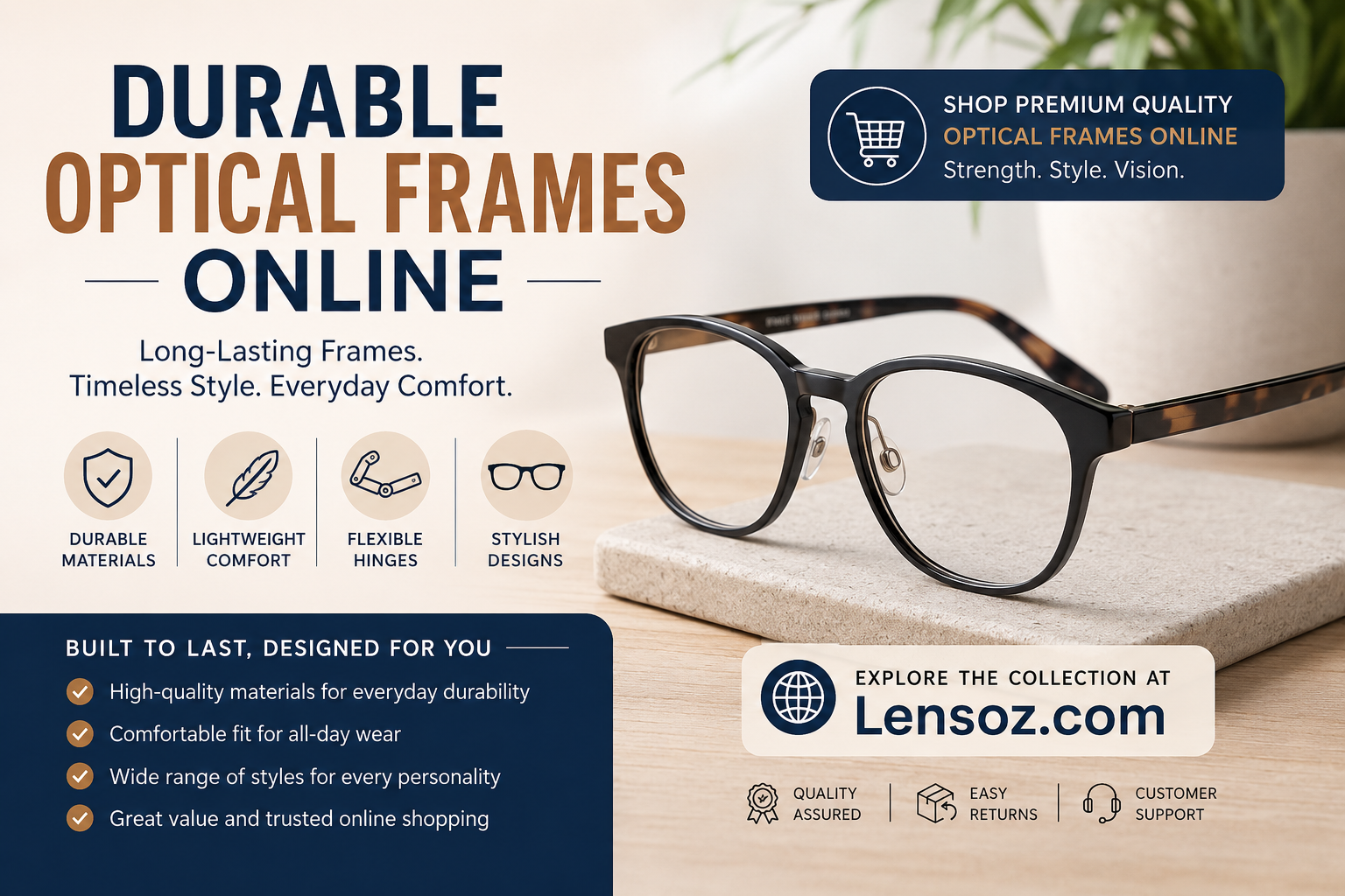 Durable Optical Frames Online: Find Long-Lasting Style and Comfort