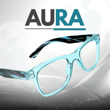 AURA Eyeglasses by Lensoz | Stylish Aura Eyewear with Bluecut Glasses for Eye Protection