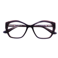 Pair of eyeglasses with a tortoiseshell frame on a white background