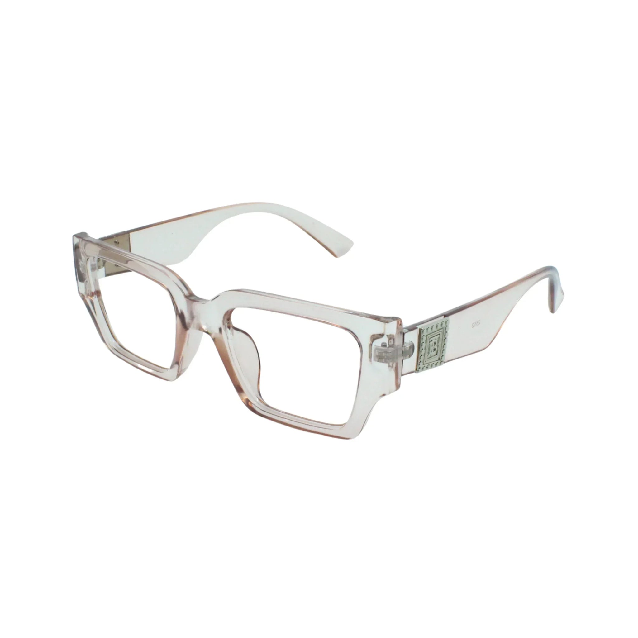 Lensoz Aura Rectangle 5 Power Glasses - Lensoz.com