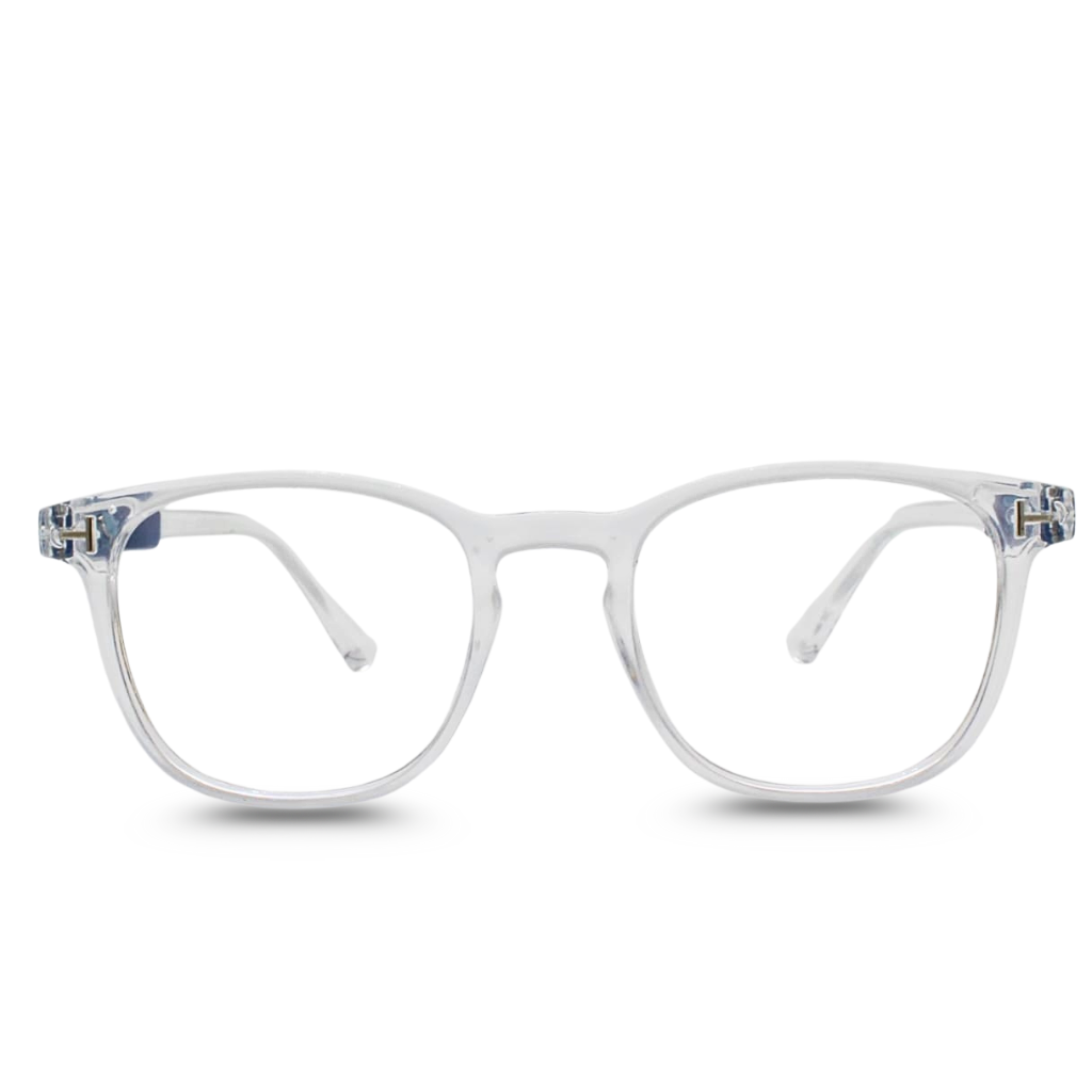 transparent White & Blue