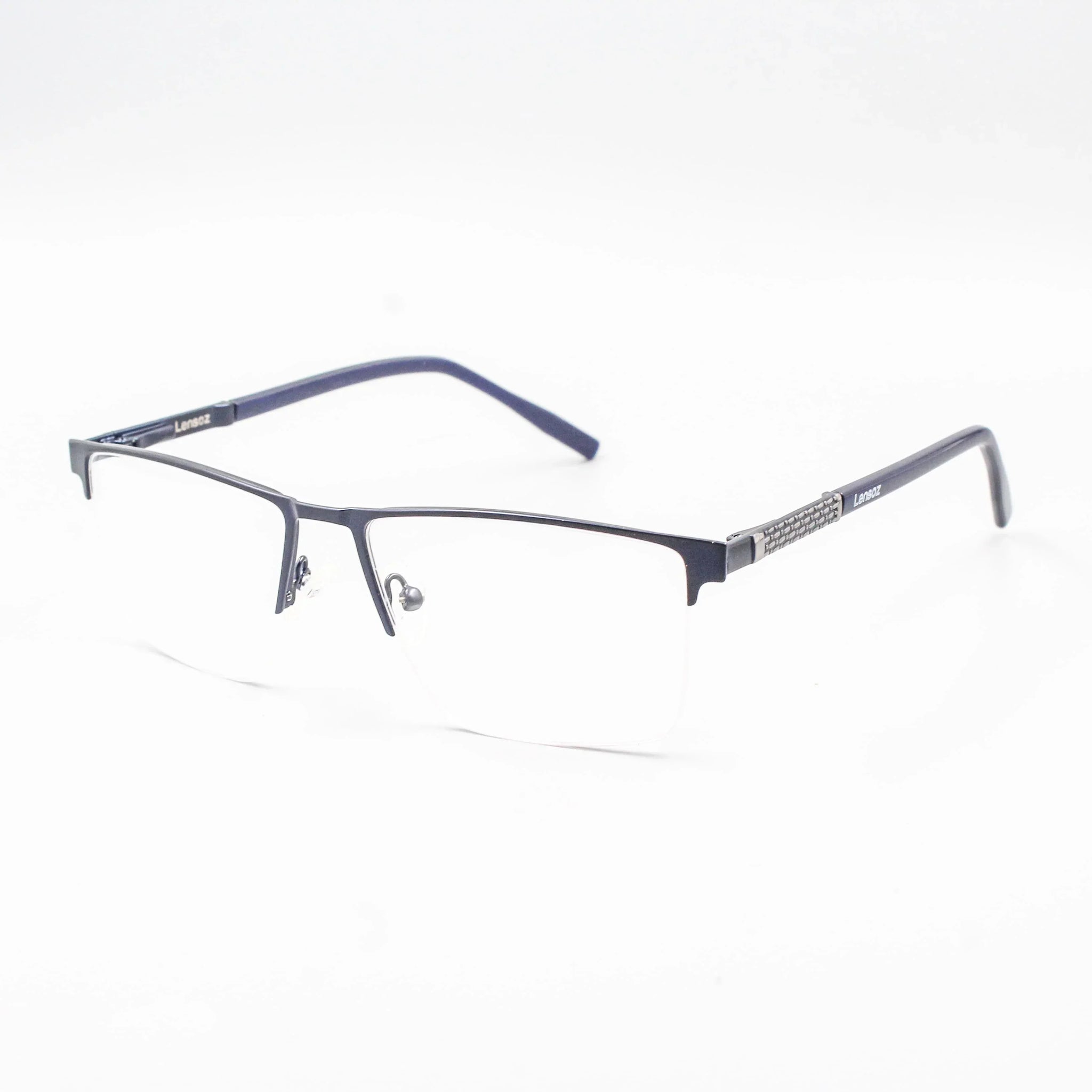 Elite X Half Rim 7 – Men’s Blue Cut Computer Glasses - Lensoz.com