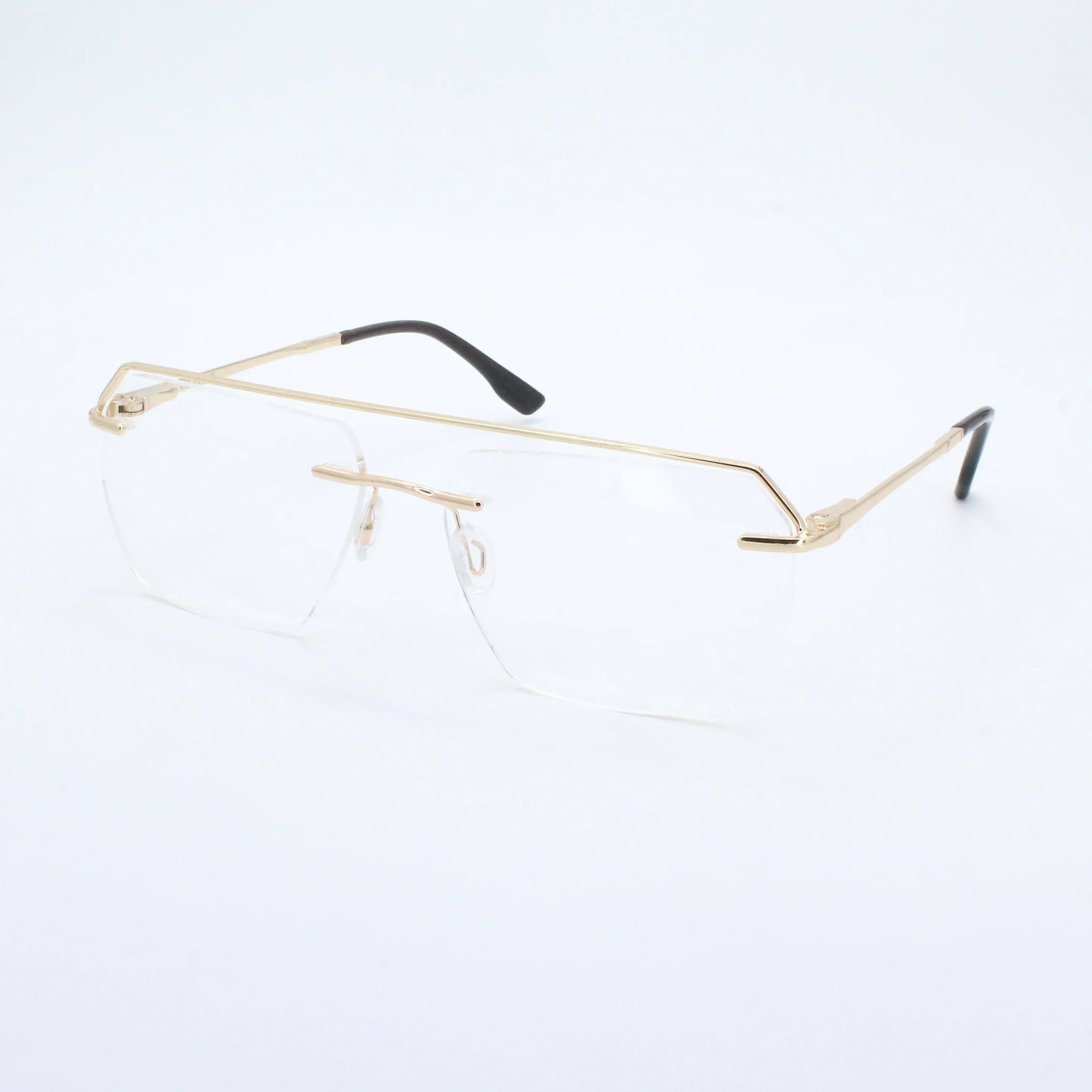 Lensoz Elite X Luxe Rimless Geometric | Blue Cut Glasses - Lensoz.com