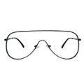 Black eyeglasses on a white background
