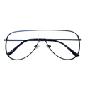 Black eyeglasses on a white background