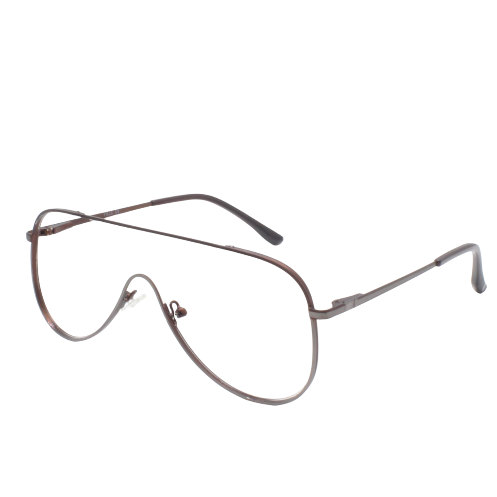 Pair of eyeglasses on a white background
