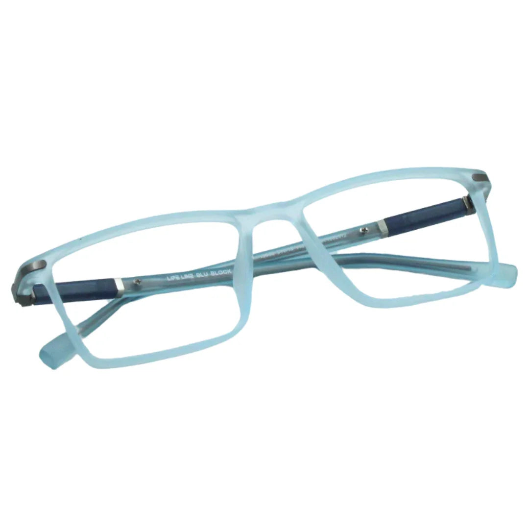 Lensoz Flex Rectangle 5 Blue Cut Computer Glasses - Lensoz.com