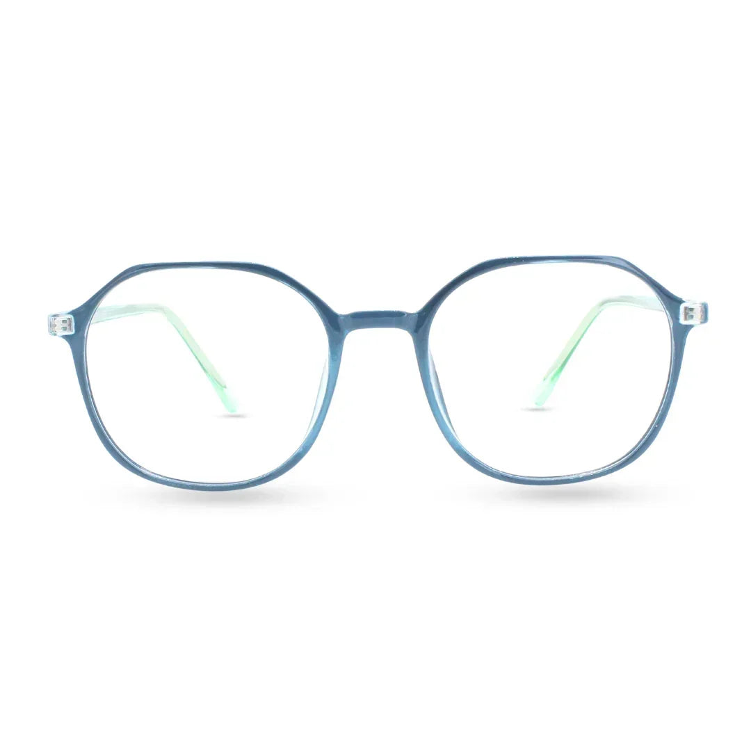 Lensoz Flex Shine Geometric 2 | Blue Cut & Power Eyeglasses - Lensoz.com