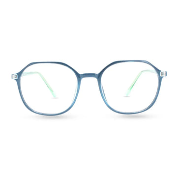 Lensoz Flex Shine Geometric 2 | Blue Cut & Power Eyeglasses - Lensoz.com