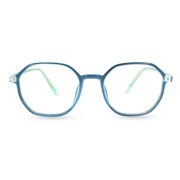 Lensoz Flex Shine Geometric | blue cut power Eyeglasses - Lensoz.com