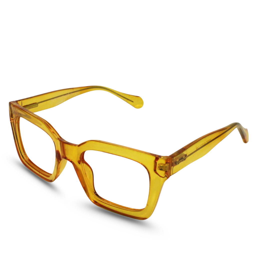 Transparent yellow Eyeglasses