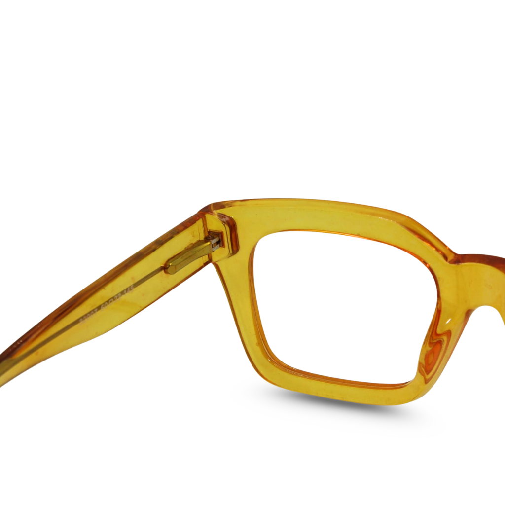 Transparent yellow Eyeglasses