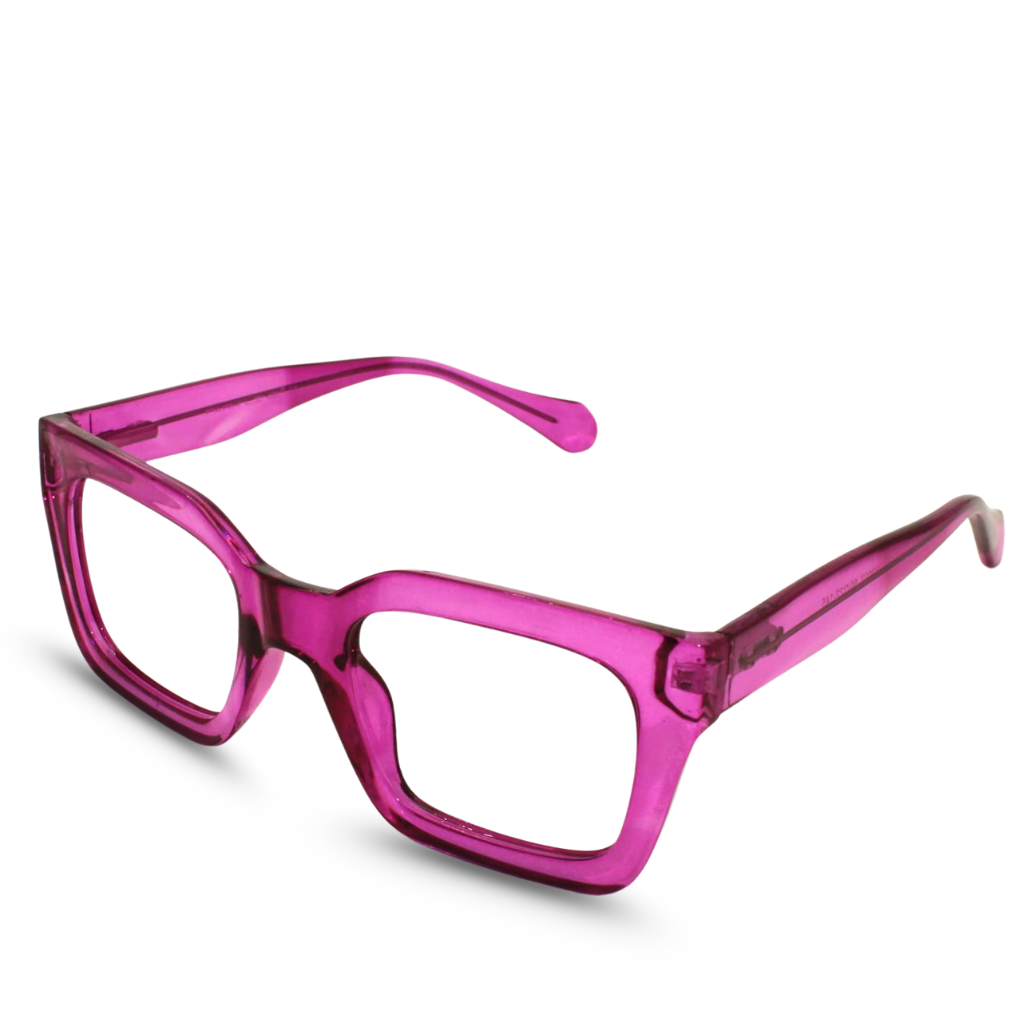 Transparent pink Eyeglasses