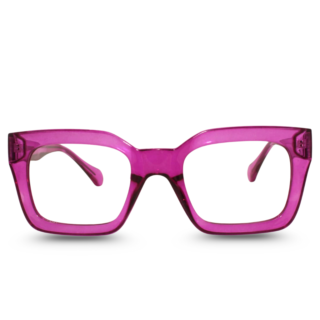 Transparent pink Eyeglasses