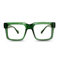 Transparent Green Eyeglasses