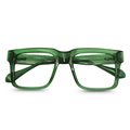 Transparent Green Eyeglasses