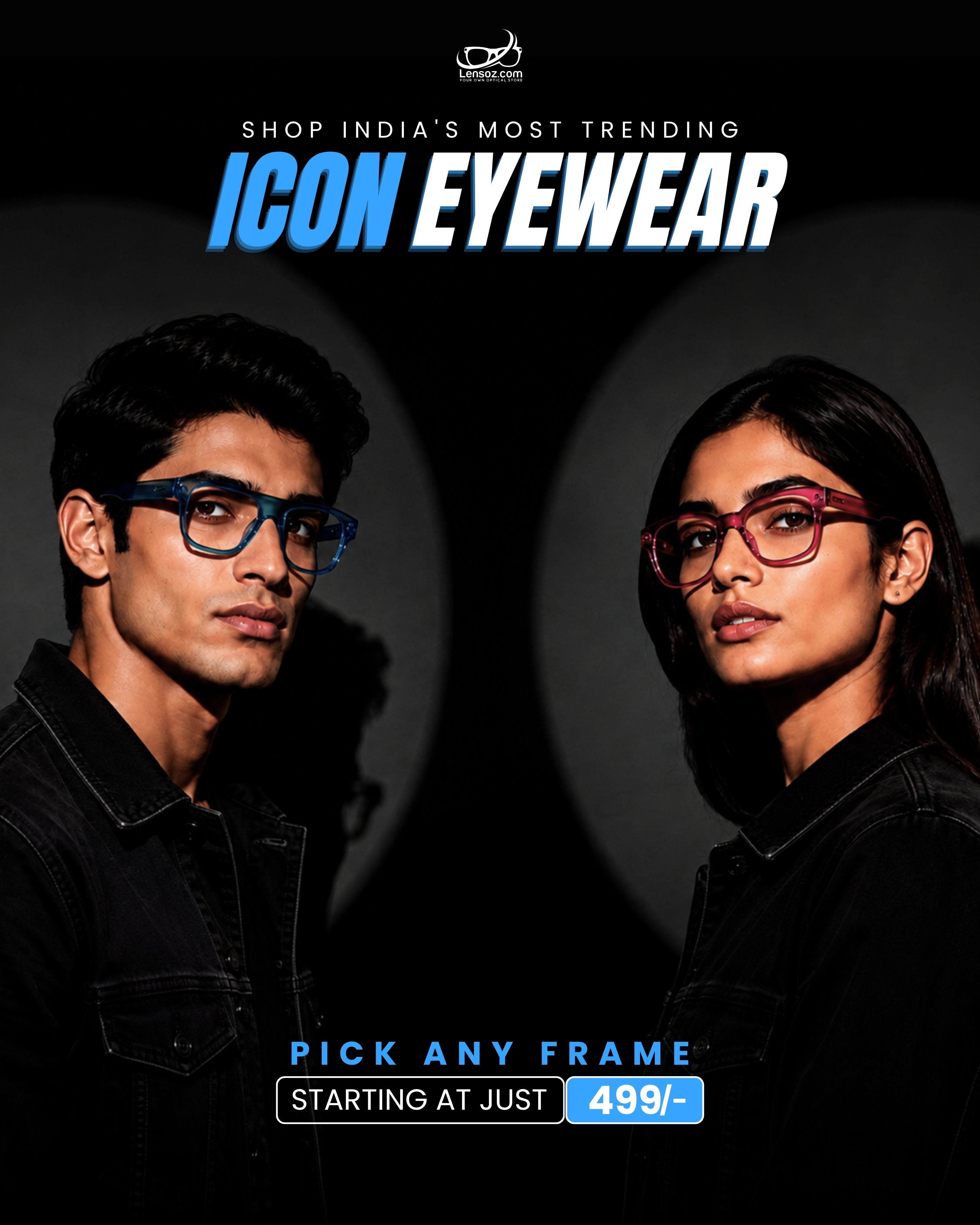 Lensoz - Buy Eyeglasses, Computer Glasses & Sunglasses Online